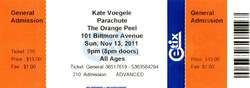 Parachute  / Kate Voegele / Courrier on Nov 13, 2011 [384-small]