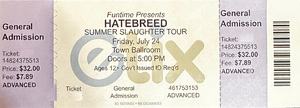 Hatebreed / Incantation / Snuffed on Sight / The Last Ten Seconds of Life / Face Yourself on Jul 24, 2026 [825-small]