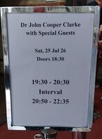 Dr. John Cooper Clarke / Brian Bilston & The Catenary Wires / Henry Normal / Jan Brierton / Mike Garry / Toria Garbutt on Jul 25, 2026 [516-small]