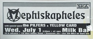 Mephiskaphelis / The Pilfers / Yellowcard on Jul 1, 1998 [955-small]