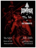 event poster, Downpour / Getaways on Jul 24, 2026 [975-small]
