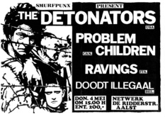 Problem Children / Doodt Illegaal / The Ravings / The Detonators on May 4, 1989 [524-small]