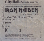 Iron Maiden / Paul Sampson's Empire on Oct 24, 1986 [157-small]