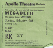 Megadeth / Sanctuary on May 15, 1988 [189-small]