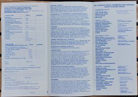 Folk Festival leaflet, 1999, Cambridge Folk Festival on Jul 31, 1999 [630-small]