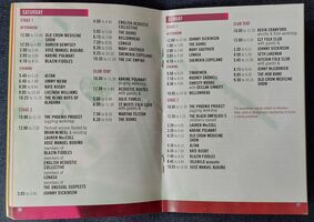 Folk Festival 2005 stage times from the programme, Cambridge Folk Festival on Jul 28, 2005 [634-small]