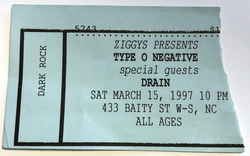 Type O Negative / Drain / Stuck Mojo on Mar 15, 1997 [474-small]