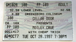 Motley Crue / Cheap Trick on Oct 28, 1997 [477-small]