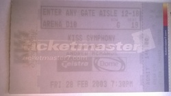 Kiss / Melbourne Symphony Orchestra on Feb 28, 2003 [853-small]