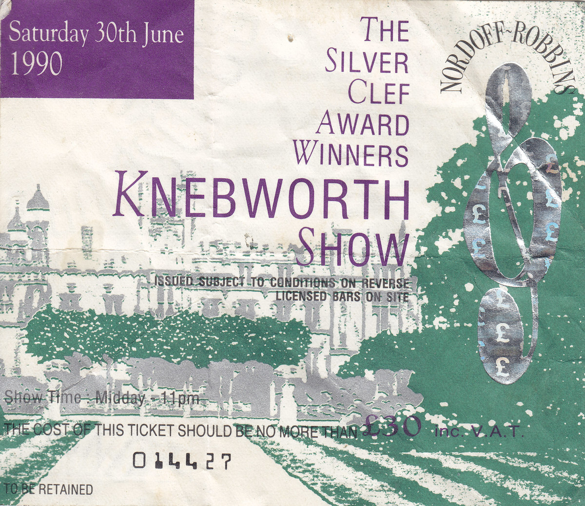 Jun 30, 1990 The Silver Clef Award Winners at Knebworth Park Knebworth