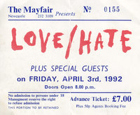 Love Hate / The Wildhearts on Apr 3, 1992 [875-small]