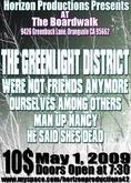 Greenlight District / We're Not Friends Anymore / Oursleves Among Others / Man Up! Nancy / He Said She's Dead on May 1, 2009 [307-small]