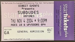The Subdudes on Nov 4, 2004 [321-small]