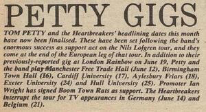 Tom Petty And The Heartbreakers / The Boomtown Rats on Jun 16, 1977 [231-small]