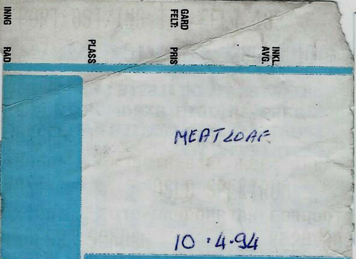 Meat Loaf's 1994 Concert & Tour History Concert Archives