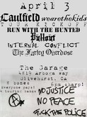 Caulfield / We Are The Kids / Run With the Hunted / Pullout / Internal Conflict / Farley Overdose on Apr 30, 2009 [873-small]