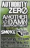Authority Zero / A.D.D. / Smoke / Our Hometown Disaster on Feb 23, 2009 [328-small]