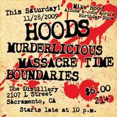 Hoods / Murderlicious / Massacre Time / Boundaries on Nov 28, 2009 [684-small]