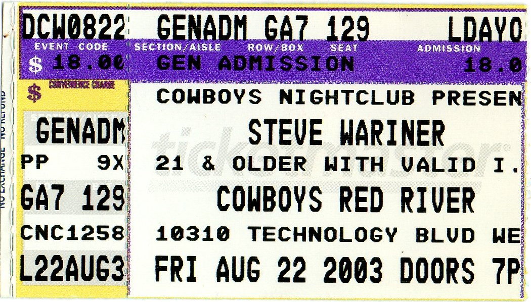 Steve Wariner Concert & Tour History (Updated for 2024) Concert Archives