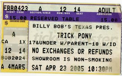 Trick Pony   on Apr 23, 2005 [806-small]