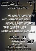 The Great Giveaway / With Grace We Fall / Final Last Words / The Guest List / We're Not Friends Anymore on Apr 18, 2008 [809-small]