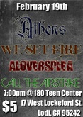 Athens / We Set Fire / aloversplea / Call the Airstrike on Feb 19, 2009 [811-small]