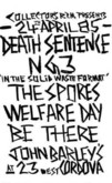 Death Sentence / NG3 / The Spores on Apr 24, 1985 [920-small]