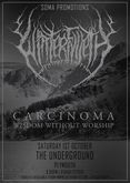 Carcinoma / Wisdom Without Worship / Winterfylleth on Oct 1, 2016 [363-small]