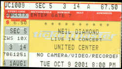 Neil Diamond on Oct 9, 2001 [870-small]
