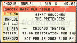Pretenders on Feb 15, 2003 [884-small]