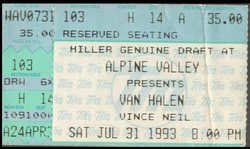 Van Halen / Vince Neil on Jul 31, 1993 [890-small]