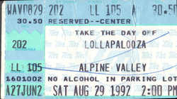 Lollapalooza on Aug 29, 1992 [905-small]