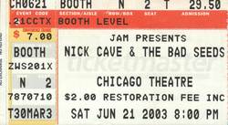 Nick Cave and The Bad Seeds / Shannon Wright on Jun 21, 2003 [907-small]