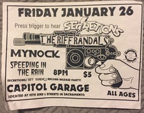 Secretions / Riff Randals / Speeding in the Rain / Mynock on Jan 26, 2001 [988-small]