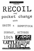 Recoil / Pocket Change / Unity / Dumptruck on Oct 10, 1993 [047-small]