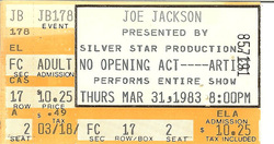 Joe Jackson on Mar 31, 1983 [441-small]