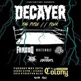 Decayer / Farooq / Whitewolf / Here at the End / Dead Things / Trip Weaver on May 28, 2019 [985-small]
