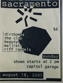 The Dirtbombs / The Clap / The Beautys / The Mallrats / Riff Randals on Aug 18, 2001 [792-small]