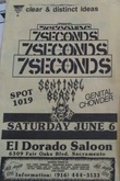 7 Seconds / Spot 1019 / Sentinel Beast / Genital Chowder on Jun 6, 1987 [749-small]