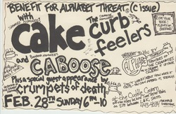 Cake / Curbfeelers / Caboose / Crumpets of Death on Feb 28, 1993 [769-small]