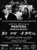 Metallica  / Pantera / Monster Magnet on Apr 30, 1999 [827-small]