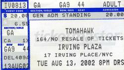 Tomahawk / The Dillinger Escape Plan / Skeleton Key on Aug 13, 2002 [614-small]