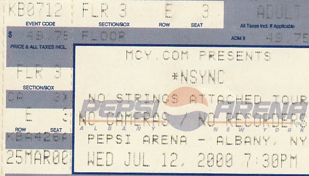 NSYNC's Justin Timberlake at Rupp Arena, 2000