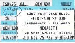 Megadeth / Testament / Heathen on Nov 25, 1987 [826-small]