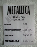Metallica  / Pantera / Monster Magnet on Apr 30, 1999 [829-small]