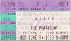 Sting  / Dada on Jun 9, 1993 [339-small]