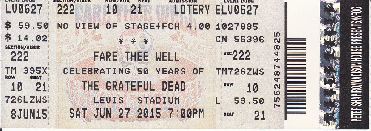 Jun 27, 2015: FARE THEE WELL at Levi's Stadium Santa Clara, California,  United States | Concert Archives