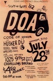 D.O.A. / Hüsker Dü / Wrecks / Code of Honor / Rebel Truth on Jul 28, 1982 [328-small]