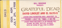 Grateful Dead / David Lindley and EL RAYO EX on Jul 29, 1988 [488-small]