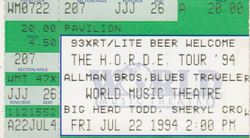 Allman Brothers / Blues Traveler / Big Head Todd & The Monsters / Sheryl Crow on Jul 22, 1994 [529-small]